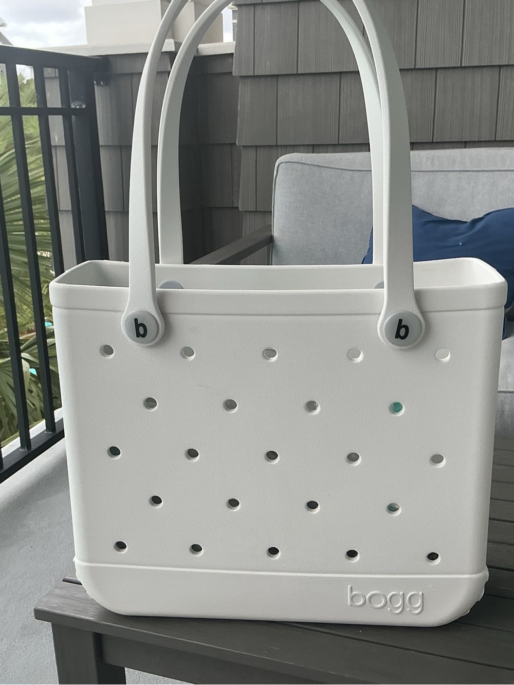 BOGG BAG White Perforated Waterproof Tote